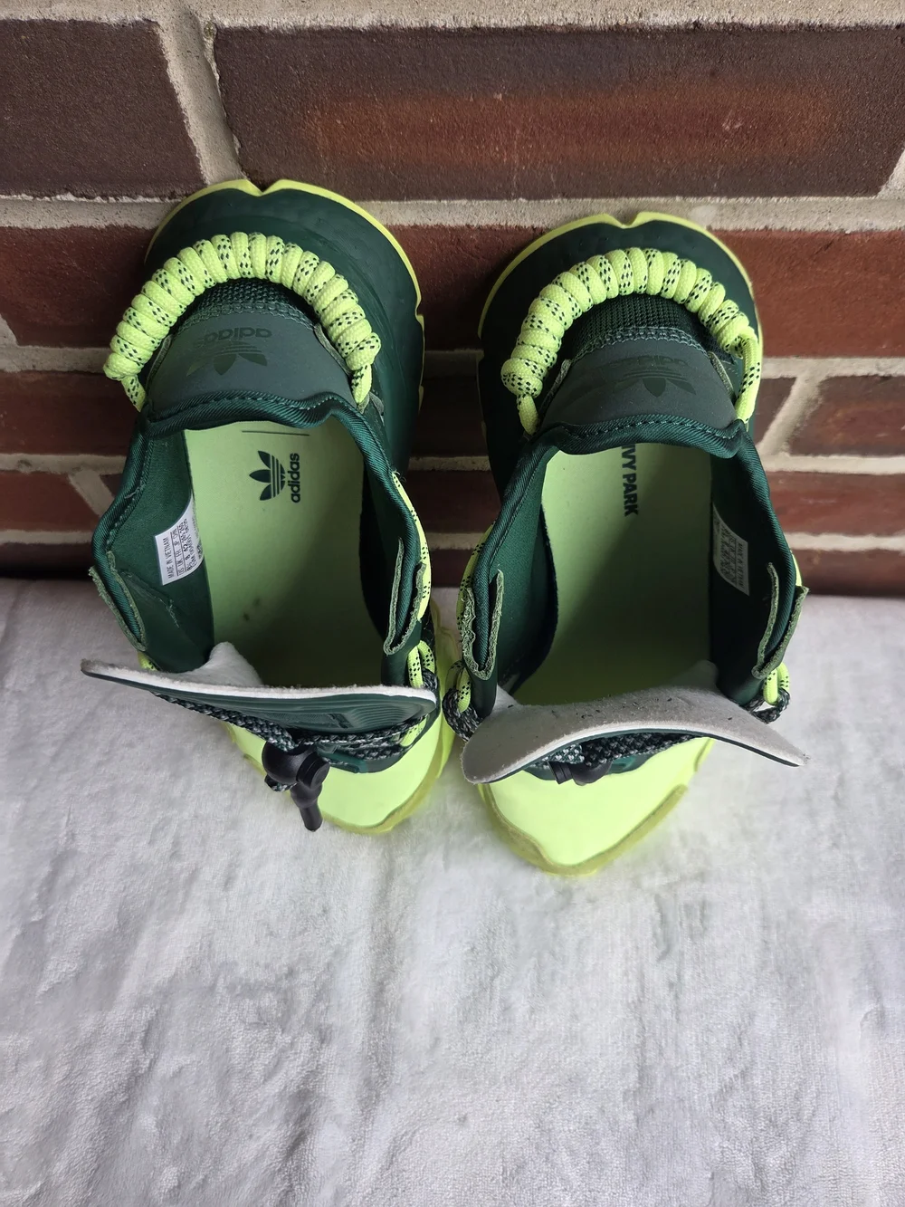 Adidas x IVY PARK Nite Jogger Green Volt Boost Sneakers Men's 8.5 US